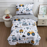NTBED construction vehicles comforter for cozy toddler sleep.