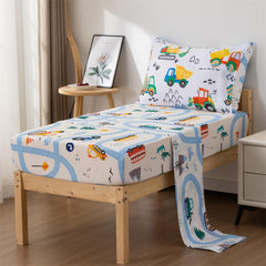 NTBED pillowcase with vehicles print inspires imaginative bedtime stories