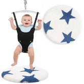 Nuanchu Baby Jumper Mat close-up shows plush softness for gentle play