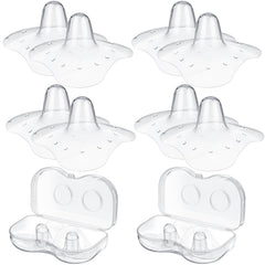 Nuanchu nipple shield 24mm-clear top fits snugly, supporting comfortable latch for baby.