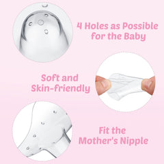 Nuanchu curve-fit design hugs the breast for secure placement during feeds.