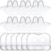 Nuanchu nipple shields with 20mm top diameter for easier latch and skin-to-skin contact.
