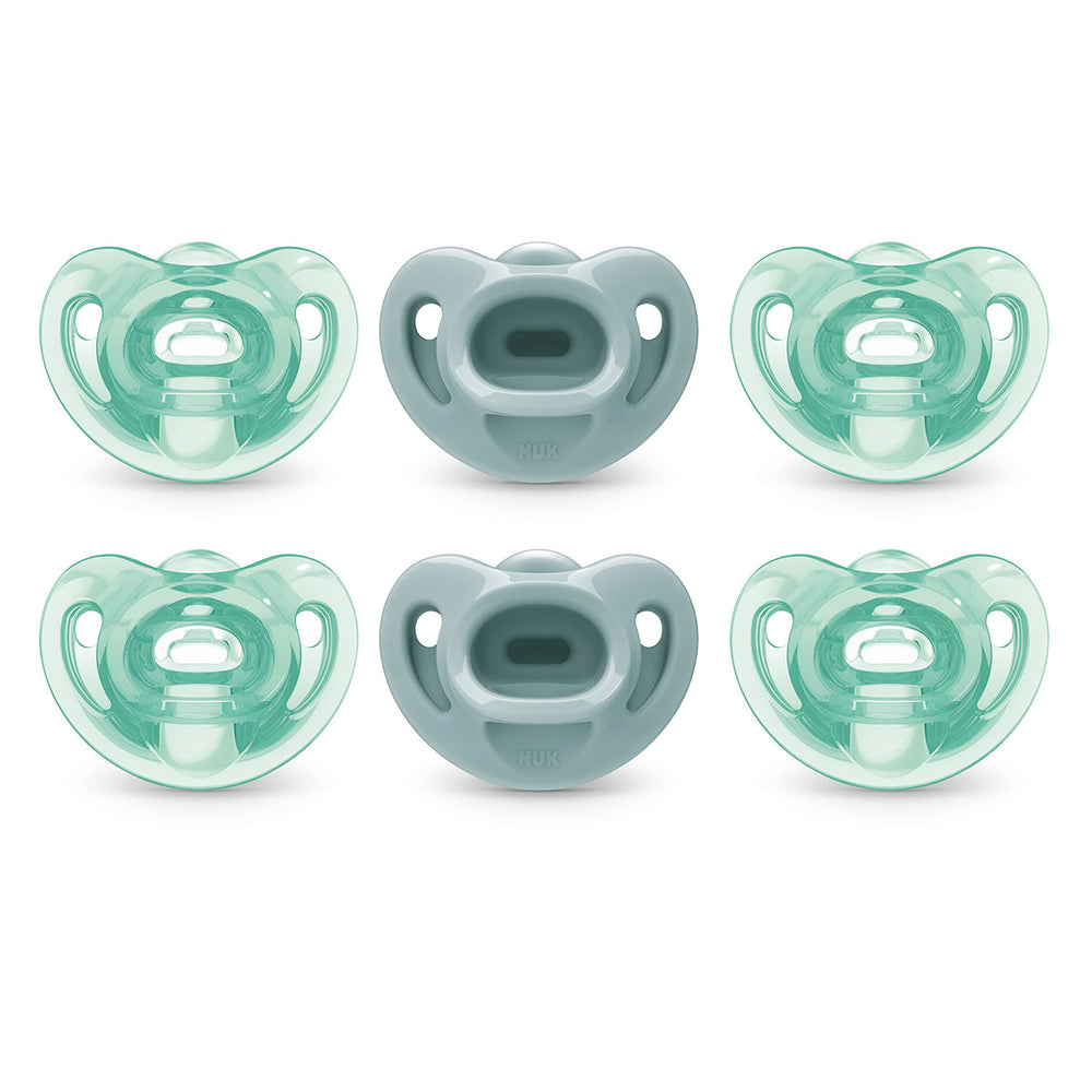 NUK Comfy Pacifier newborn face-contour for gentle breathing.