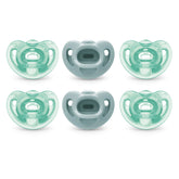 NUK Comfy Pacifier newborn face-contour for gentle breathing.