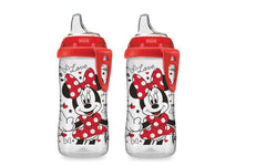 NUK Disney Minnie Mouse Active Cup 10oz with spill-proof spout for on-the-go drinking.