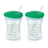 NUK Evolution Straw Cup with twist lid for leak-free on-the-go drinking
