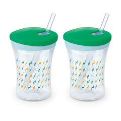 NUK Evolution Straw Cup with twist lid for leak-free on-the-go drinking