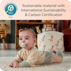 NUK for Nature pacifier heart-shaped shield supports easy breathing