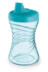 NUK Fun Grips flow-control valve close-up demonstrates smooth drinking