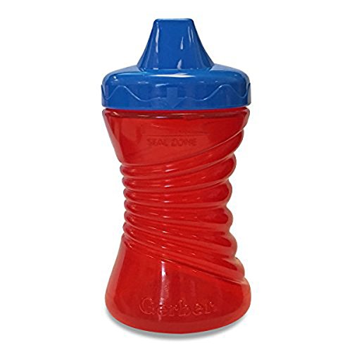 NUK Gerber Graduates Fun Grips red hard-spout cup for easy sipping on the go