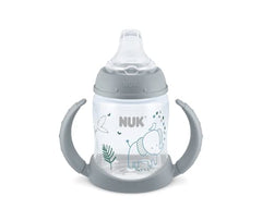 NUK Learner Cup easy-grip removable handles support growing skills.