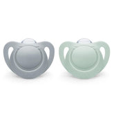 NUK pink powder pink orthodontic pacifier pack promotes soothing comfort for breastfed babies