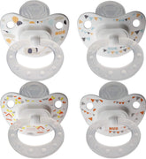 NUK orthodontic pacifiers with scooped nipple support natural sucking and comfort