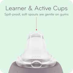 NUK Sesame Street spill-proof cups prevent messes during meals and playtime