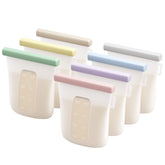 Nuliie breastmilk bags set7 8oz top view for organized milk storage