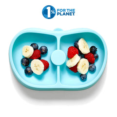 Nummy BOWL hidden suction cup demonstrating strong grip on tray.
