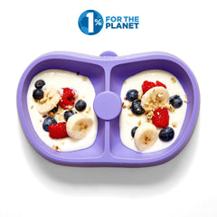 Nummy Bowl hidden-suction-cup demonstrates secure attachment during meals.