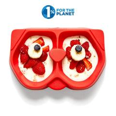 Nummy BOWL shown in dishwasher safe cycle for easy cleanup after meals