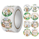 nuodslves Jungle Safari thank you roll packaging shows premium coated paper finish.