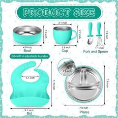 Nuogo teal cup with suction helps steady sipping.