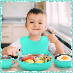 Nuogo stainless steel fork for durable, safe feeding.