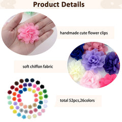 NUOSYI chiffon flower clip mint adds lightweight color for everyday wear