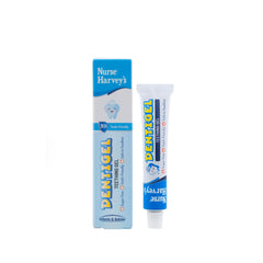 Nurse Harvey's Dentigel applied to baby's gums for teething comfort.