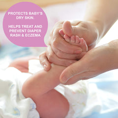 NuValu Petroleum Jelly skin protect application on a hand with moisture barrier.