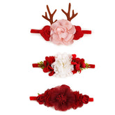 NUWAJP baby girl flower headband pink highlights soft nylon comfort for newborns
