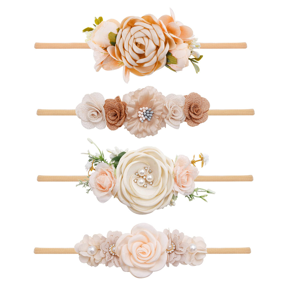 NUWAJP baby girl flower headbands collection offers coordinated colors for easy outfit matching