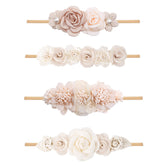 NUWAJP baby headbands soft nylon stretch for newborns