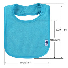 Nvatorfox 12-pack terry bibs on baby teething ready for feeding and drool