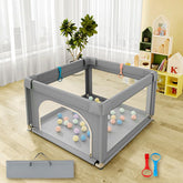Nvlirun baby playpen assembly view shows sturdy joints and easy setup