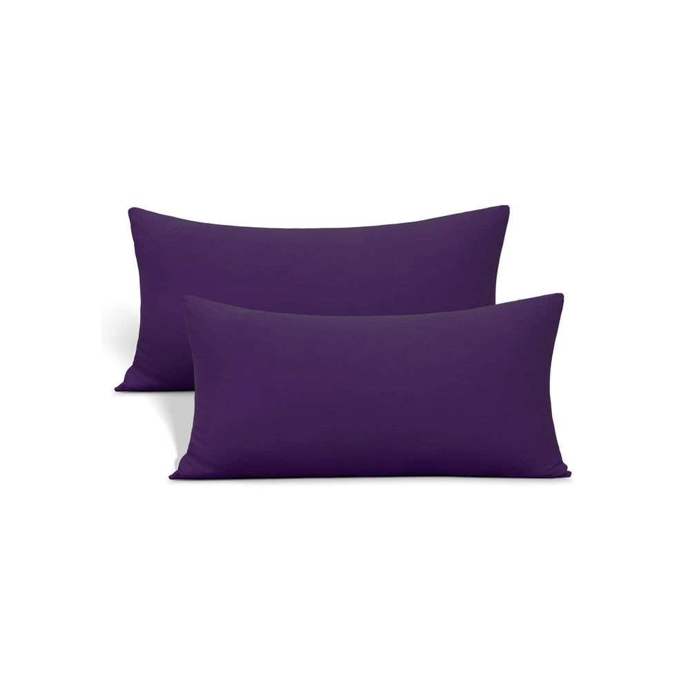Nyhome jersey knit small pillowcase in purple for travel comfort and easy care