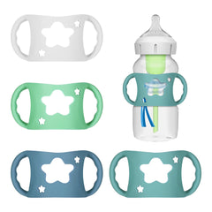 NYTGAH bottle holder white star shows Dr Brown wide-neck compatibility for easier feeding