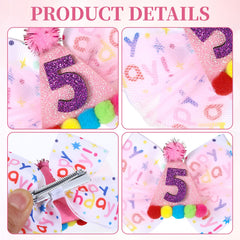 NYTGAH sparkling bows birthday accessory adds charm to outfits and photos.