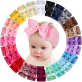 OAOLEER baby bows headbands in regular size for comfortable fitting from newborn to toddler.