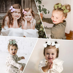 OAOLEER toddler bow clip detail emphasizes sturdy non-slip grip.