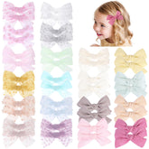 OAOLEER 40Pcs Tulle Hair Bows pack for everyday outfit matching.