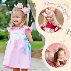 OAOLEER bows clippd into toddler ponytail for playtime