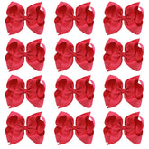 Oaooleer eight-inch hair bows on white background for versatile styling.