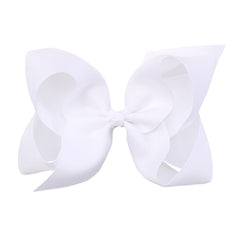 OAOLEER boutique bow 4-5inch white on clip complements party outfits