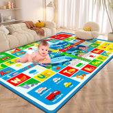 Oarifun baby play mat on the floor for safe crawling and exploration