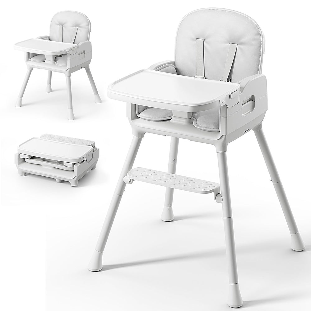 Obee Odee 3-in-1 high chair folded setup for easy travel and storage.