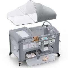 Obee Odee 4-in-1 bassinet with mosquito net for peaceful newborn sleep