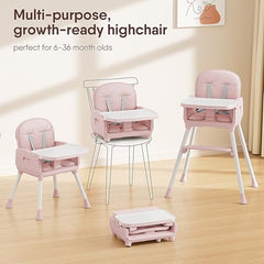 Obee Odee high chair with dishwasher-safe tray for quick cleanup