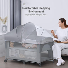 Obee Odee pack-and-play crib setup for versatile sleep and play