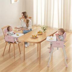 Obee Odee pink high chair seat with soft PU cushion for comfy dining