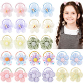 Obeoby 24pcs toddler hair ties box for easy storage and styling.
