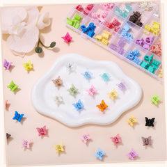 obeoby toddler girls butterfly clips in playful colors for easy styling
